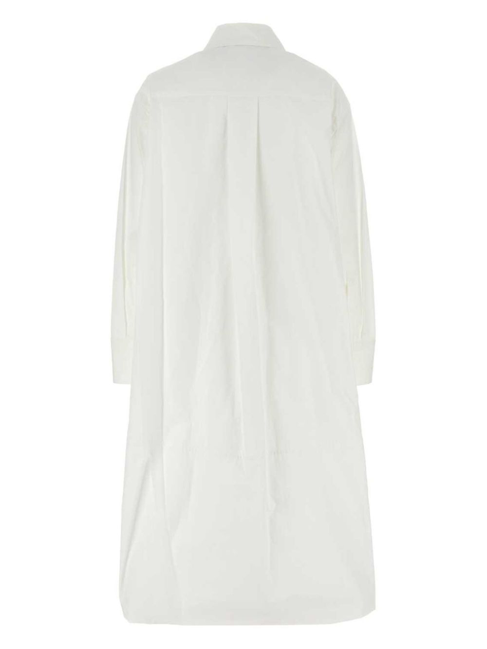 Jil Sander poplin shirt midi dress - Wit