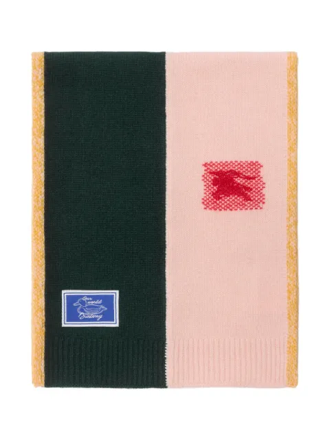 Burberry Kids Sciarpa in cashmere con design color-block