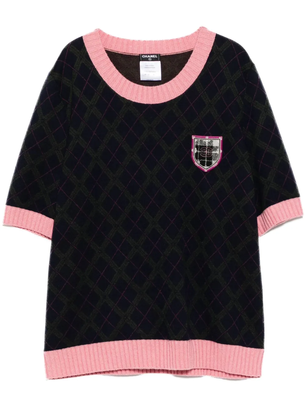 Pre-owned Chanel 2013-2014 Short-sleeved Jumper In Blue