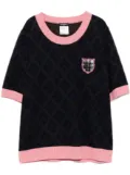 CHANEL Pre-Owned 2013-2014 short-sleeved jumper - Blue