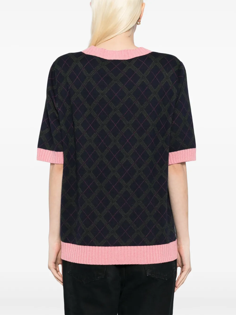 Pre-owned Chanel 2013-2014 Short-sleeved Jumper In Blue