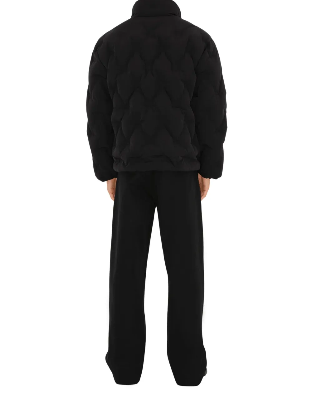 Burberry Ekd Nylon Padded Jacket In ブラック