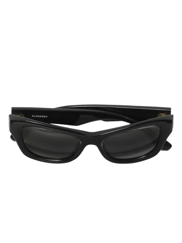 Burberry Eyewear Shield Hinge Sunglasses | Black | FARFETCH display picture 1