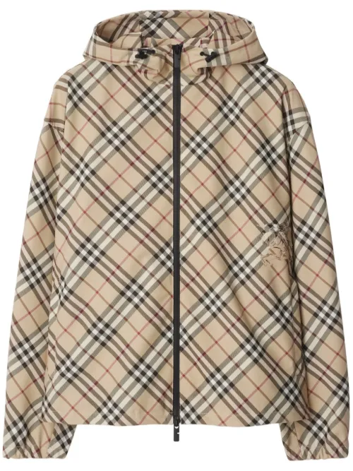 Veste réversible à carreaux - Burberry - Modalova