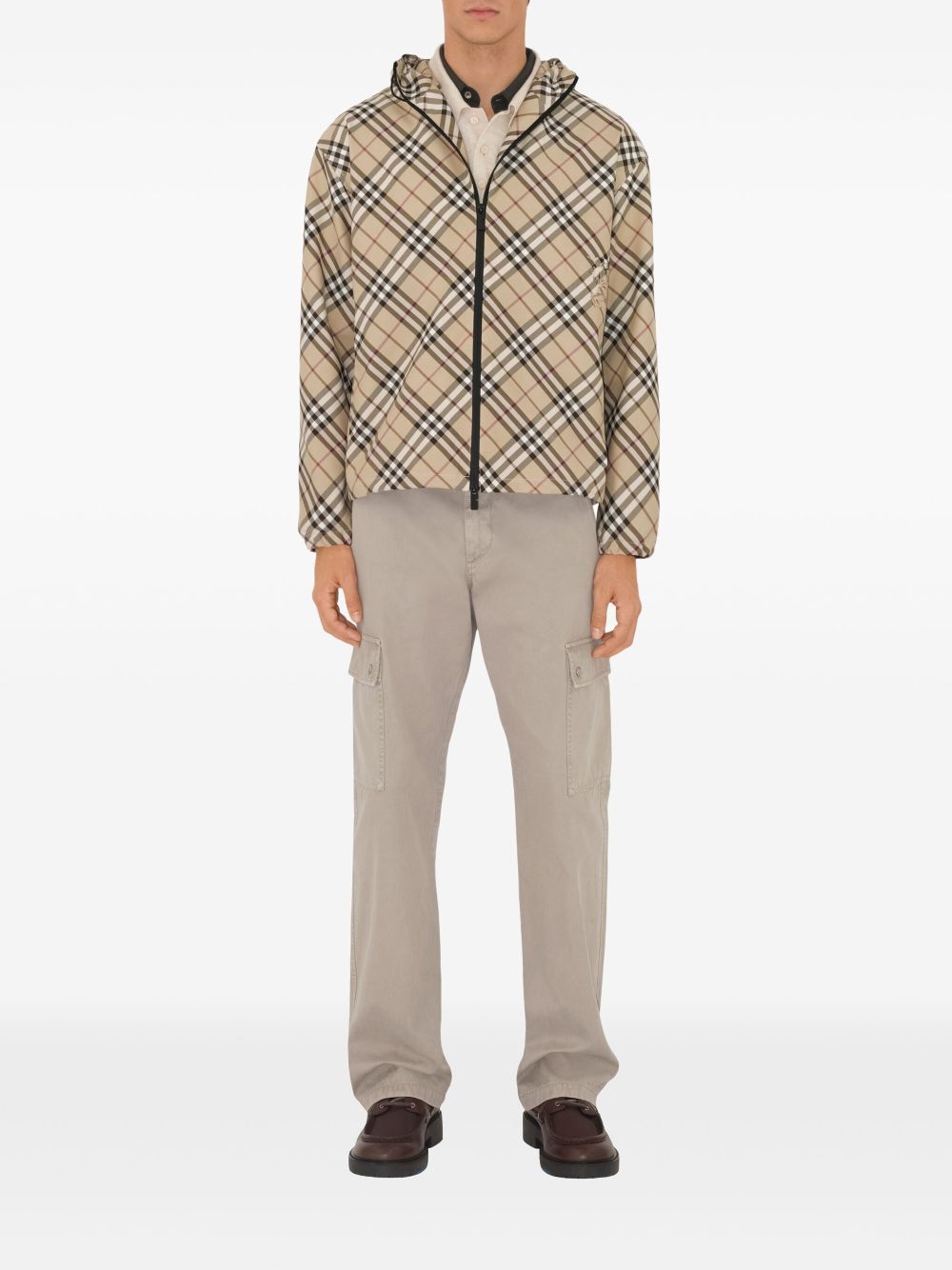 Burberry reversible check jacket - Beige