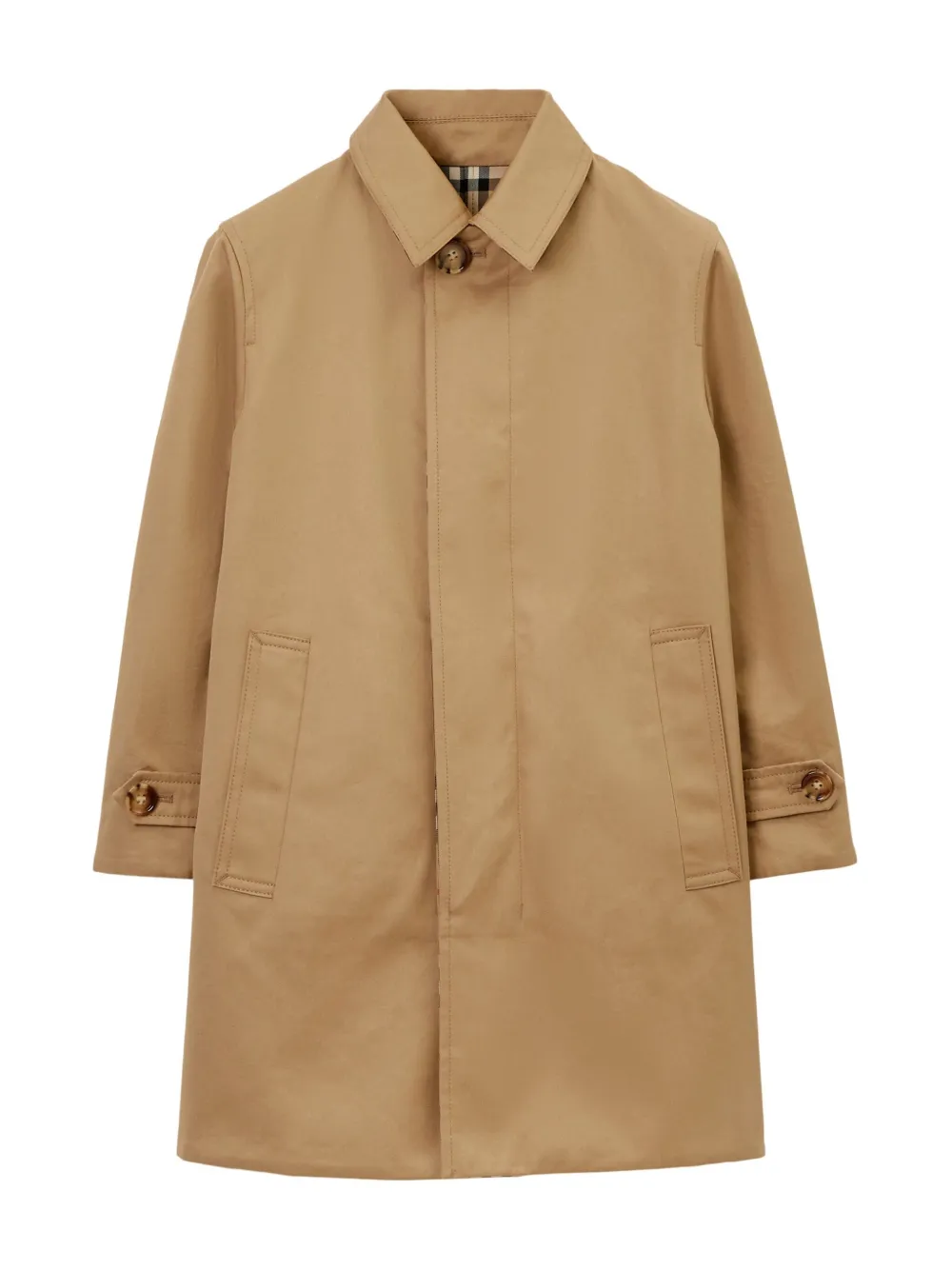 Shop Burberry Reversible Check-print Coat In Neutrals