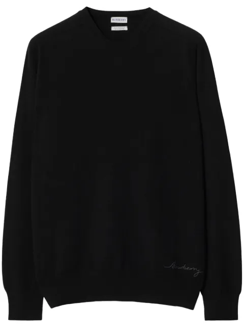 Burberry logo-embroidered sweater