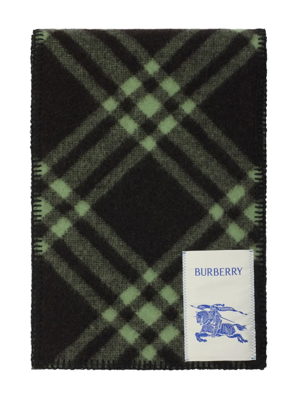 Burberry Geruite sjaal Groen