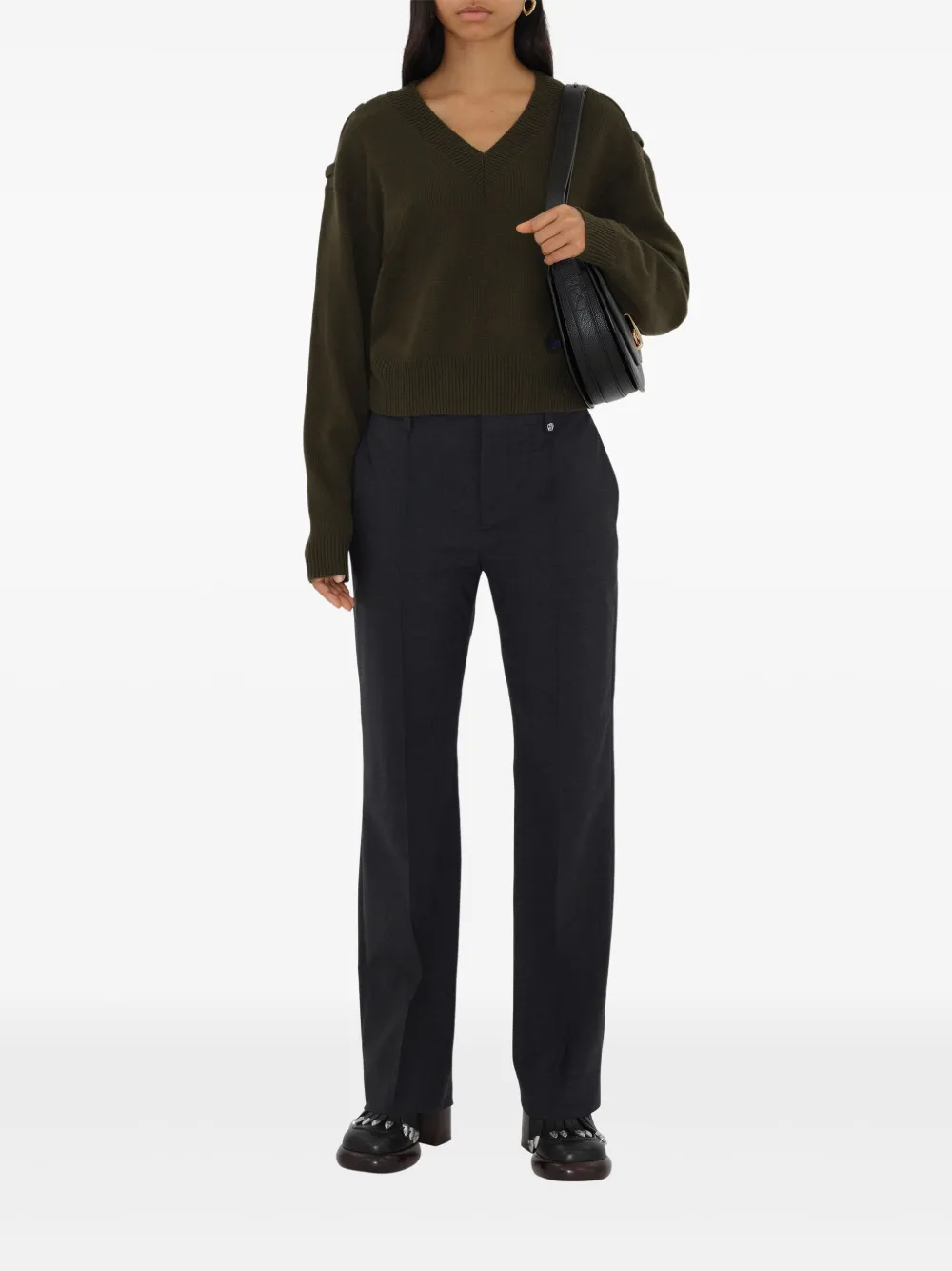 Burberry Straight plooibroek Grijs