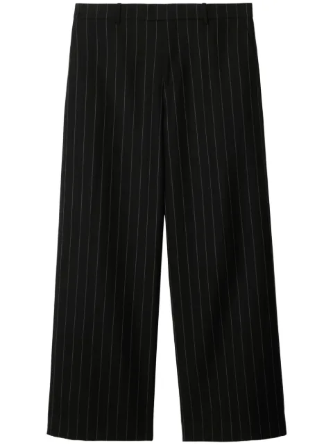Burberry pantalones rectos con rayas diplomáticas estampadas