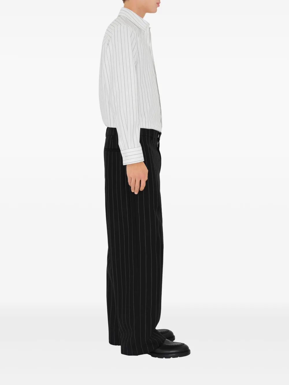 Burberry Broek met krijtstreep Zwart
