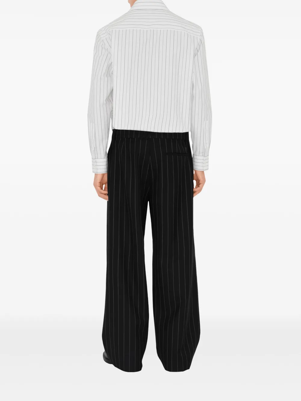Burberry Broek met krijtstreep Zwart