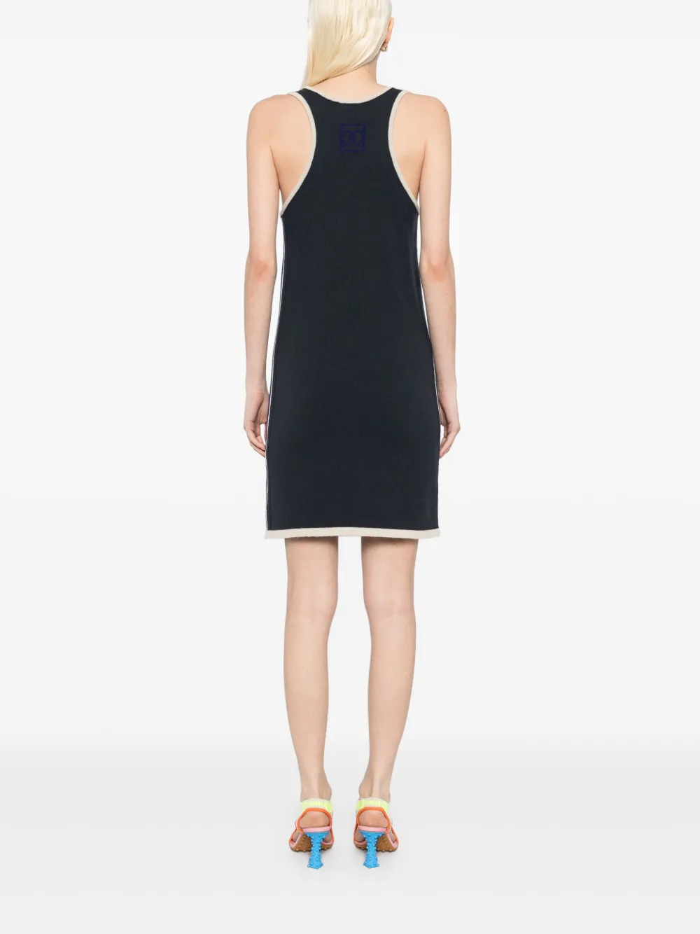 Pre-owned Chanel 2009 Sleeveless Dress In Blue