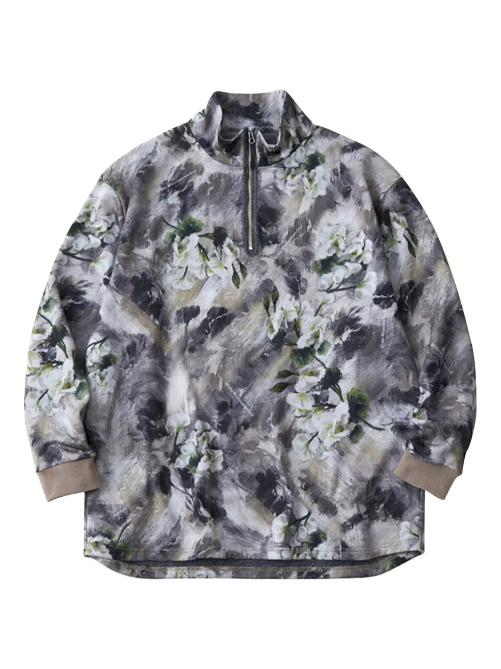 White Mountaineering 花卉印花卫衣 | 中性色 | Image 1