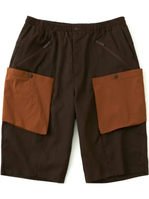 White Mountaineering 拼色工装短裤