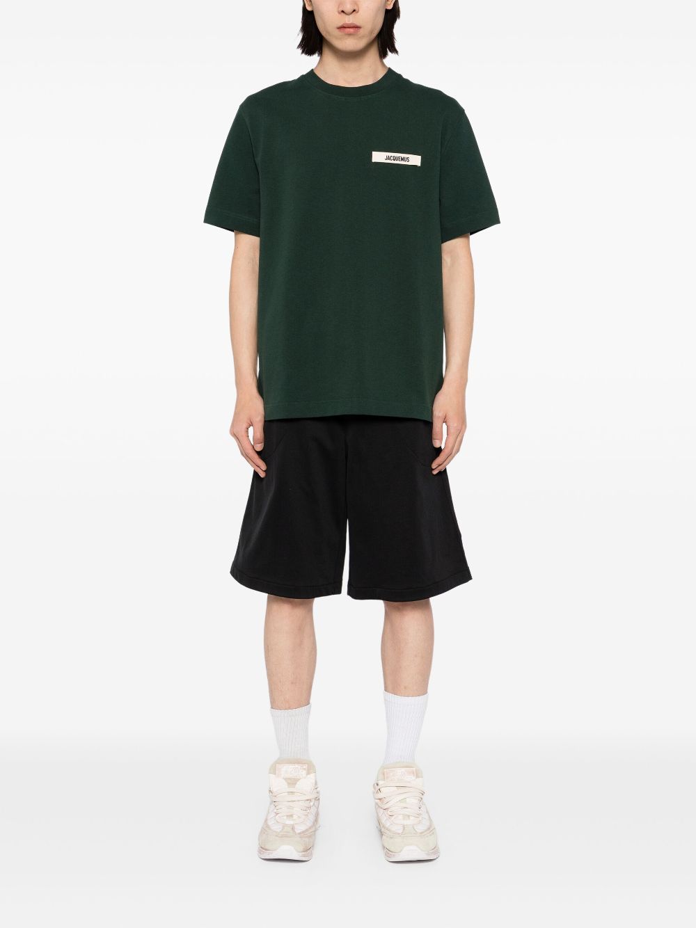 Jacquemus T-shirt met logo - Groen