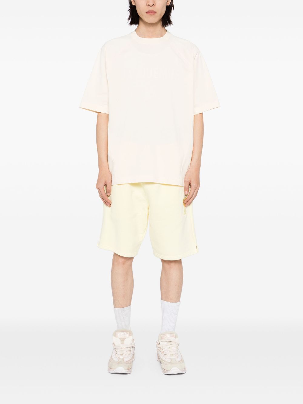 Jacquemus T-shirt met logo - Beige