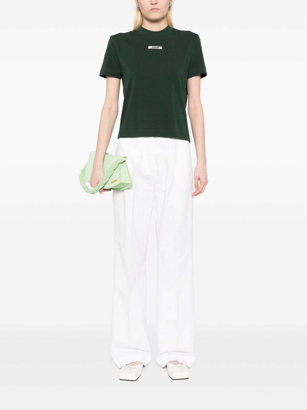 Jacquemus T-shirt met logo - Groen