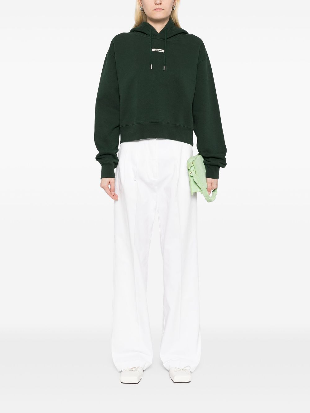 Jacquemus Hoodie met logo - Groen