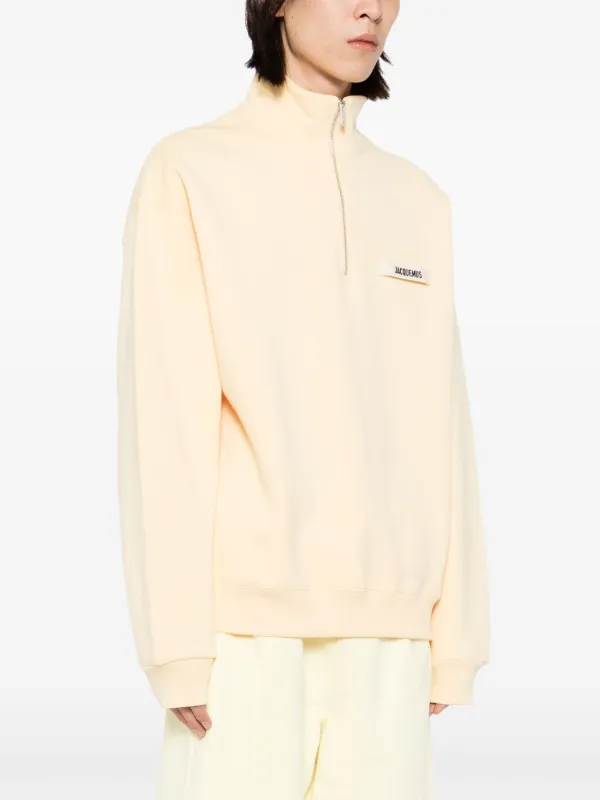 スウェット・トレーナー JACQUEMUS Gros-Grain sweatshirt Jacquemus The Gros Grain Sweatshirt | Yellow | FARFETCH