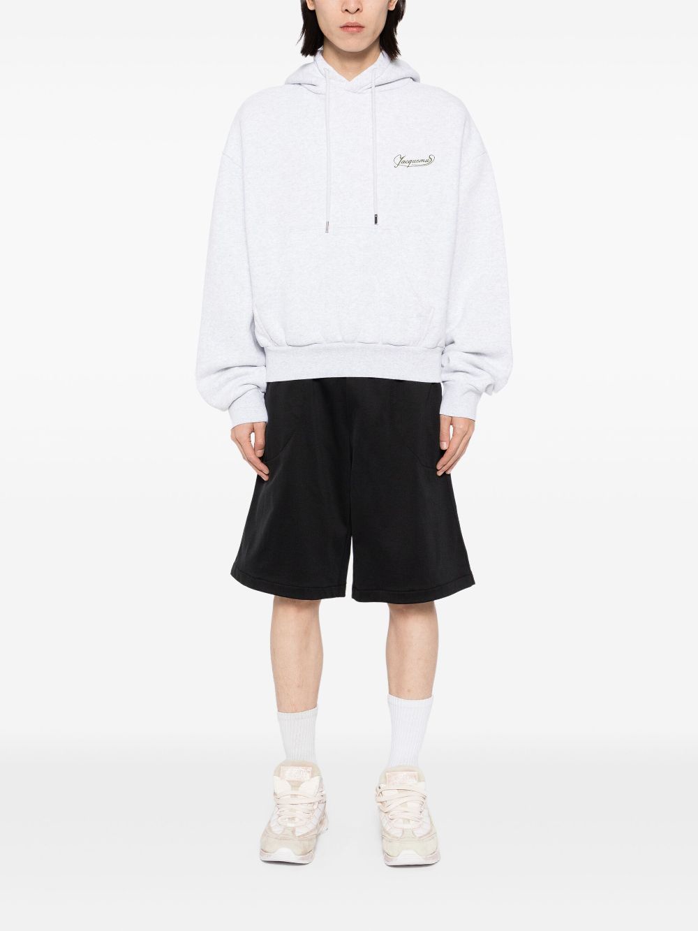 Jacquemus Hoodie met geborduurd logo - Grijs