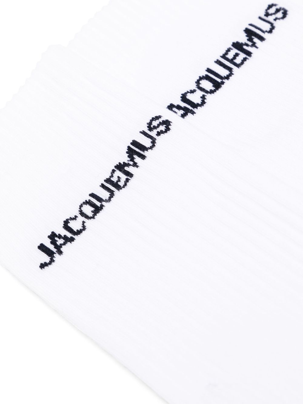 Jacquemus Les Chaussettes logo-intarsia socks - White