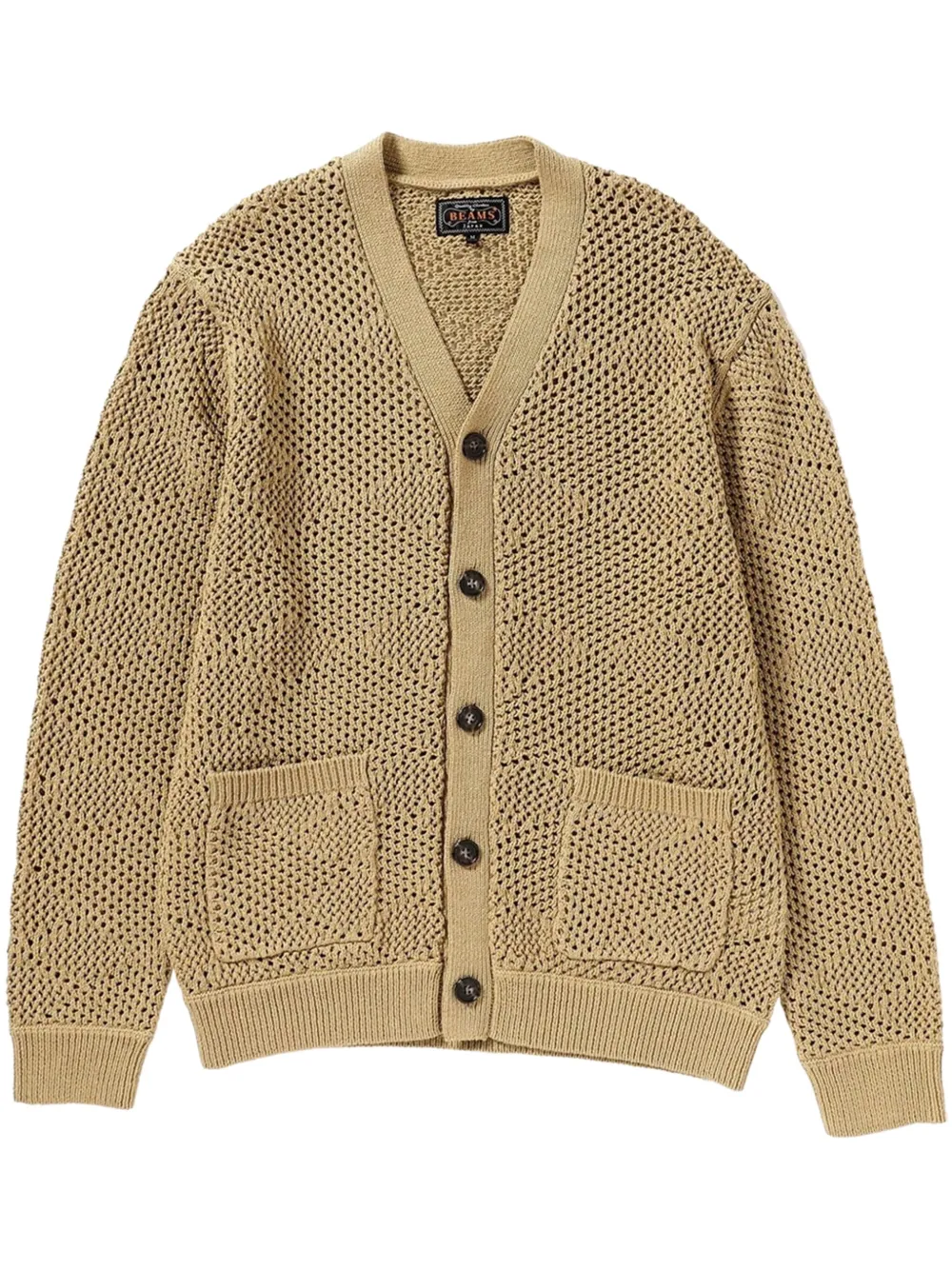 BEAMS PLUS Argyle 网纱开衫 | 褐色 | Image 1