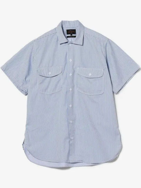 BEAMS PLUS camisa con rayas estampadas