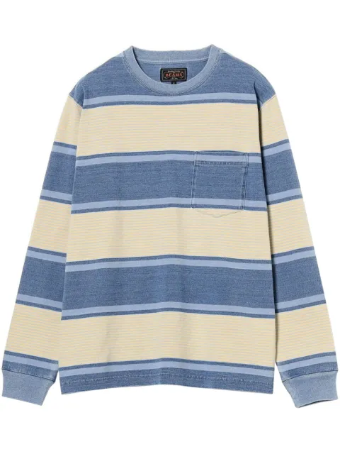 BEAMS PLUS 贴袋条纹套头衫
