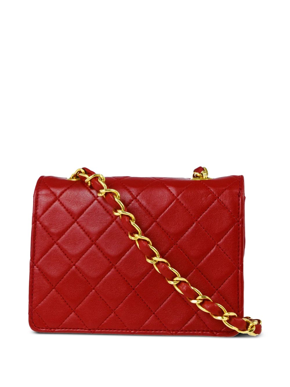 CHANEL Pre-Owned 1990 Straight Flap schoudertas - Rood