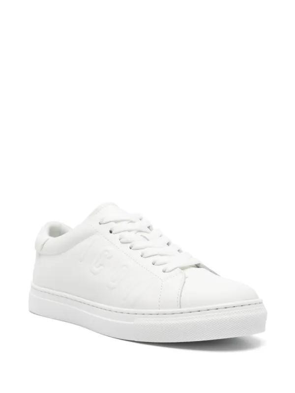 【国内送関込】Dsquared White Leather Cassetta Sneakers 27708804_57490705_600.jpg