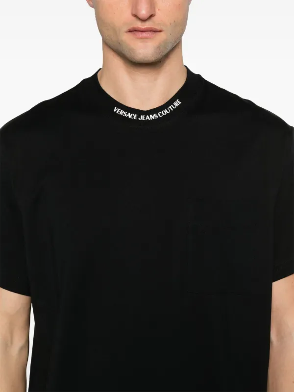 VERSACE JEANS COUTURE ロゴ Ｔシャツ ブラック Versace Jeans Couture ロゴ Tシャツ | ブラック | FARFETCH JP