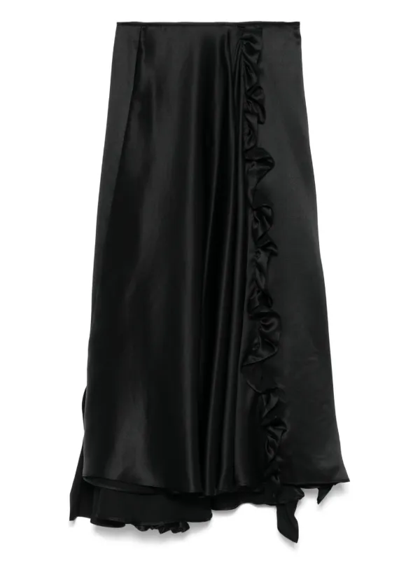 【Cecilie Bahnsen】ADELINA SKIRT Cecilie Bahnsen Adelina Skirt Organza Chestnut Curated at