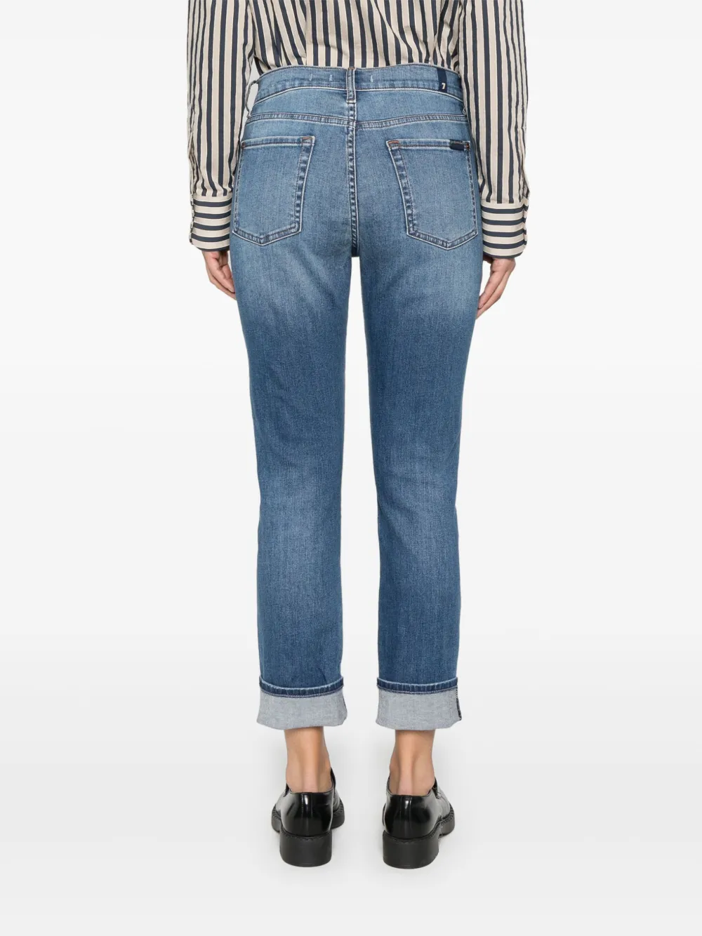 7 FOR ALL MANKIND LOGO-PATCH JEANS