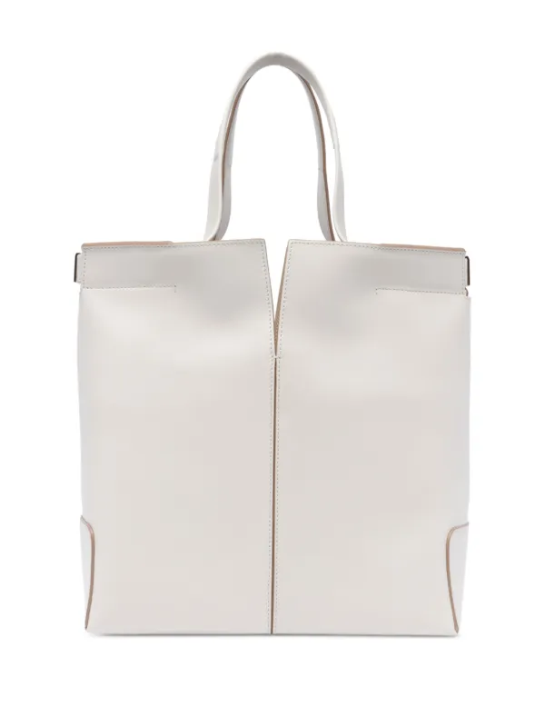 【TOD'S】 Di Bag Folio スモールバッグ ホワイト Woman OFF WHITE Tod's Di Bag Folio in Leather Small