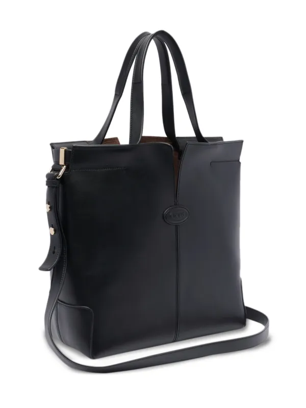 TOD'S Di Bag Folio ハンドバッグ 関税込 新作 Woman BROWN Tod's Di Bag Folio in Leather Medium