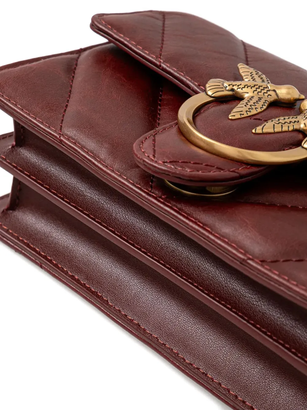 PINKO Gewatteerde crossbodytas Rood