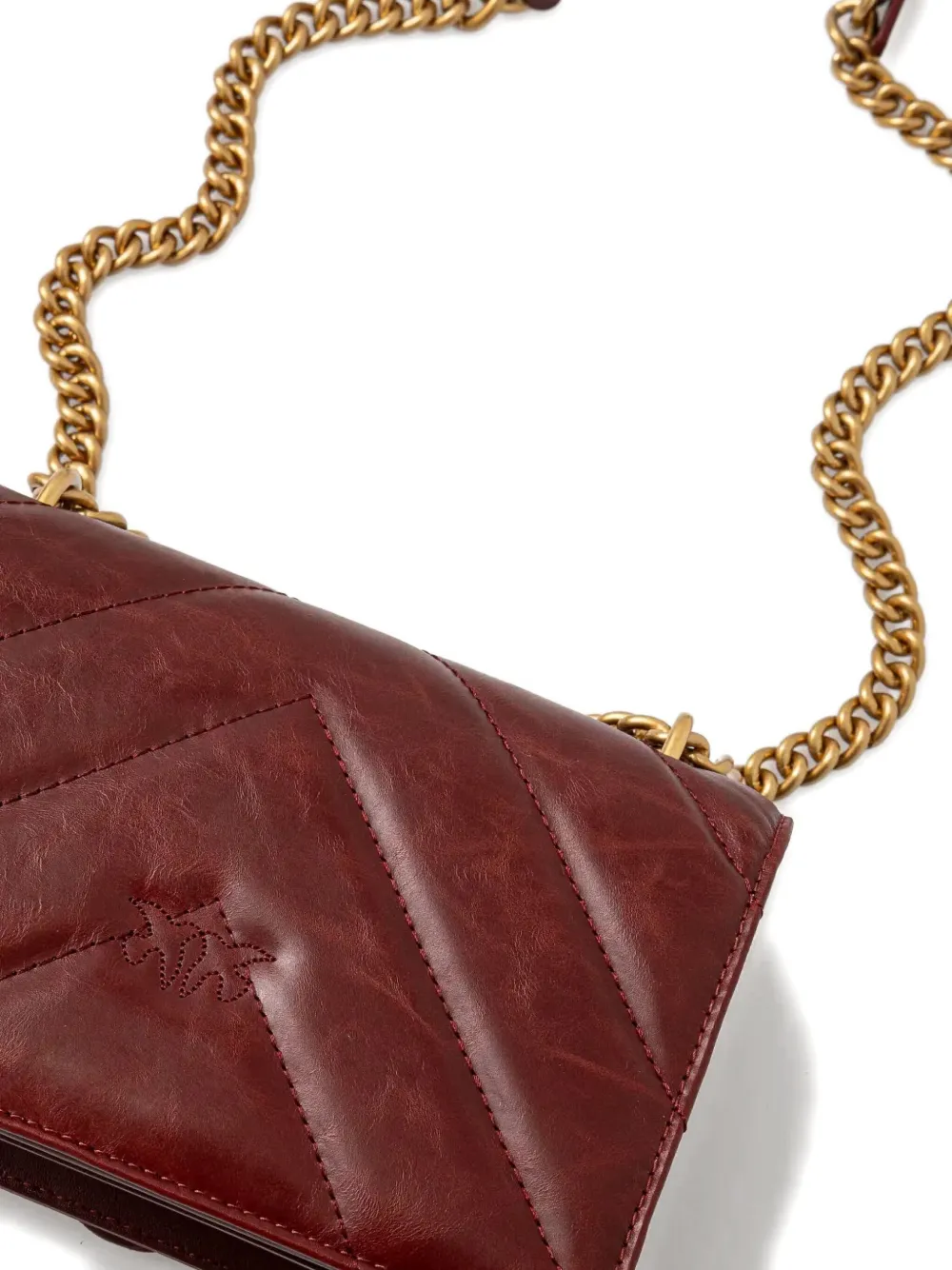 PINKO Gewatteerde crossbodytas Rood