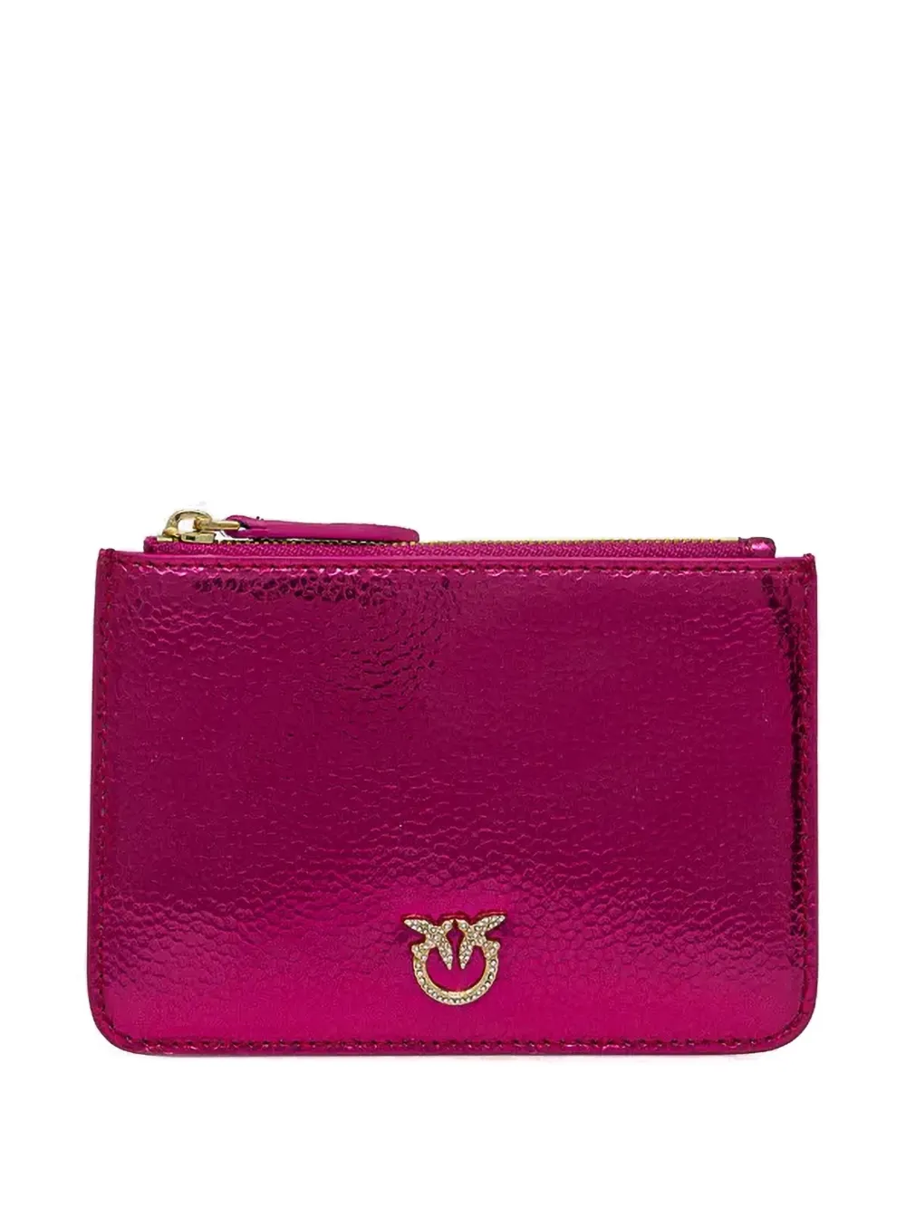 PINKO Portemonnee met metallic-afwerking Roze
