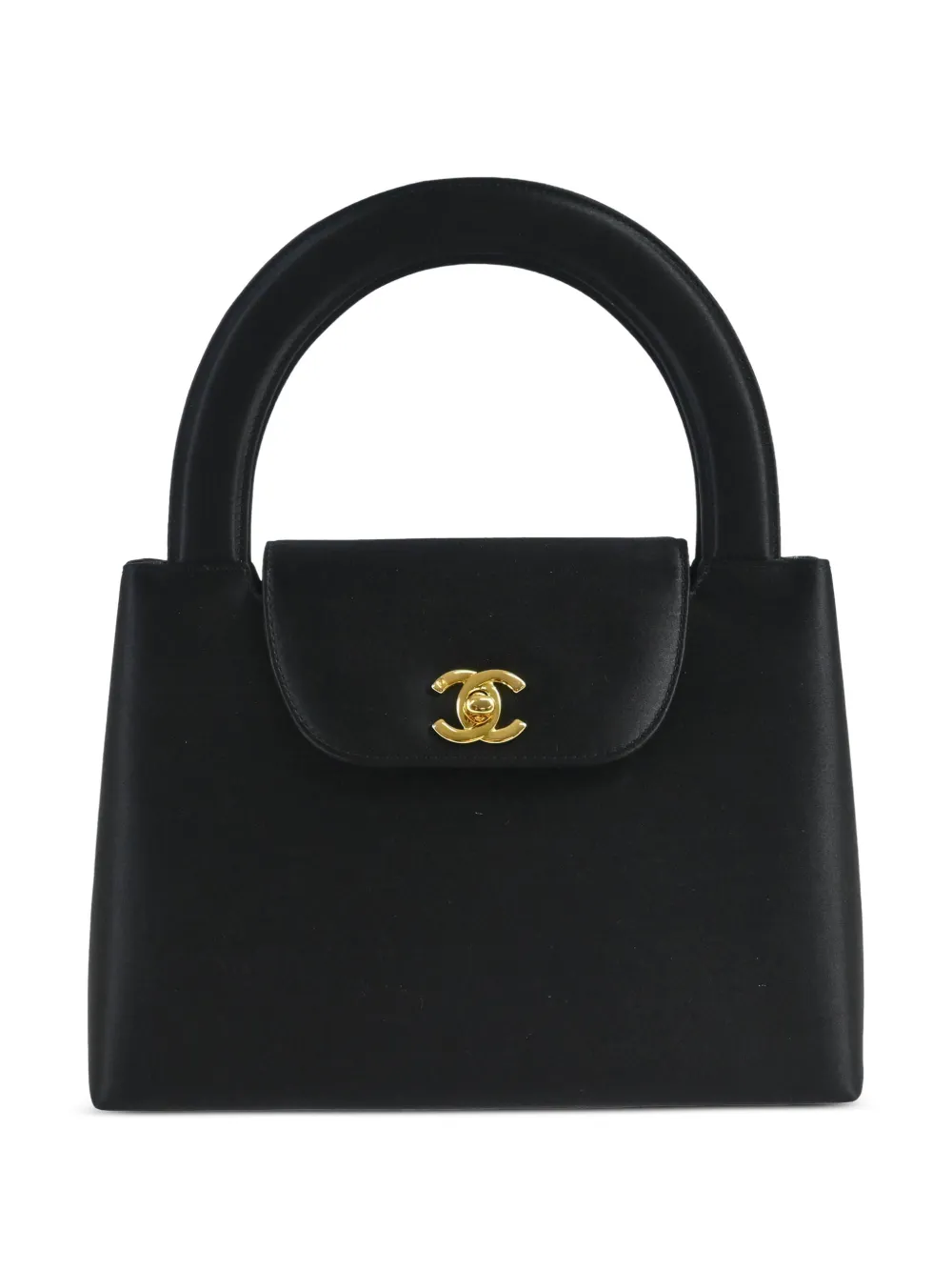 CHANEL Pre-Owned 1998 CC satin handbag | Black | Image 1