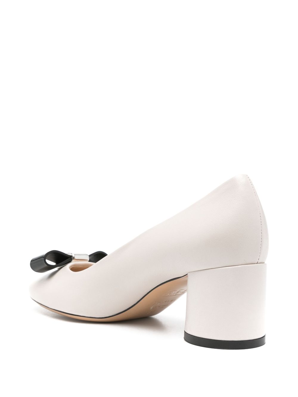 Casadei 55mm bow-detail pumps Neutrals