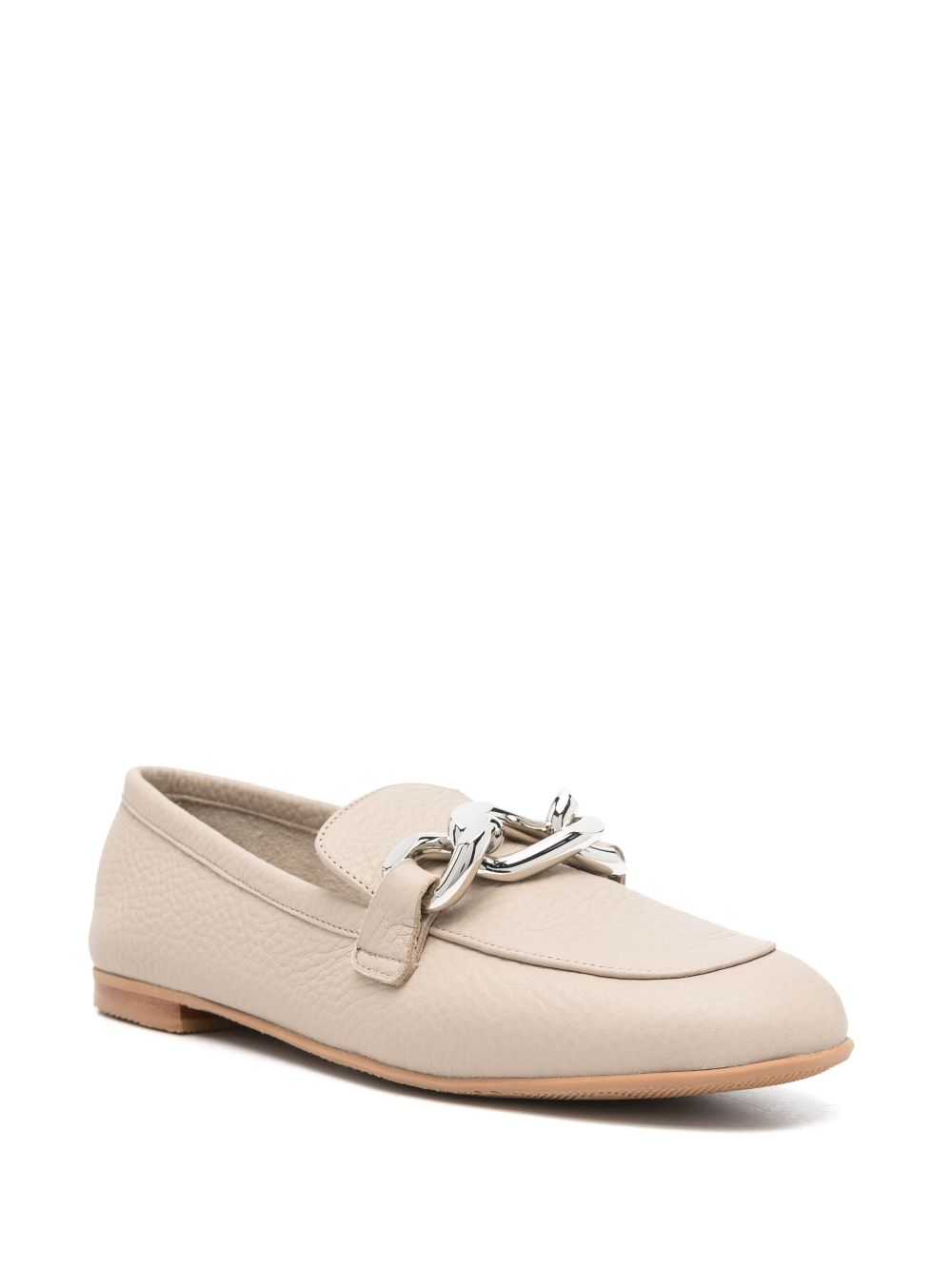 Casadei chain-detail loafers - Beige