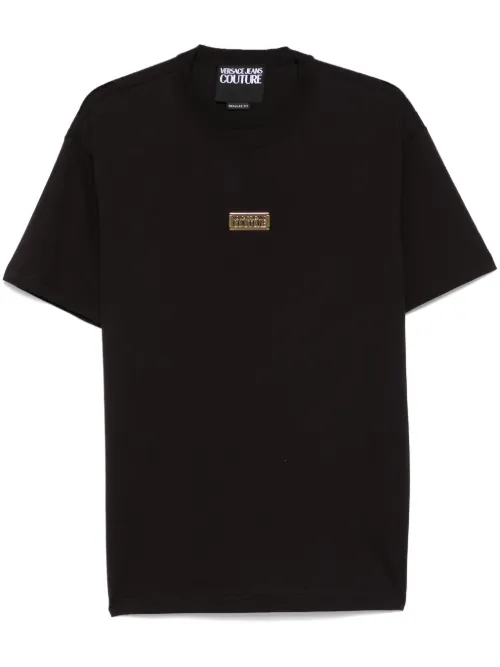 T-shirt à plaque logo - Versace Jeans Couture - Modalova