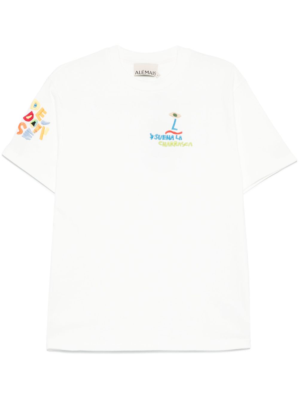 ALEMAIS embroidered T-shirt - White