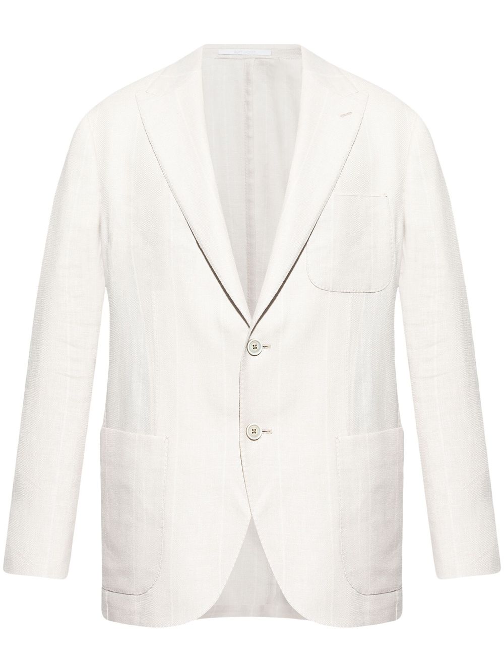 Eleventy striped pattern blazer - White