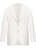 Eleventy striped pattern blazer - White