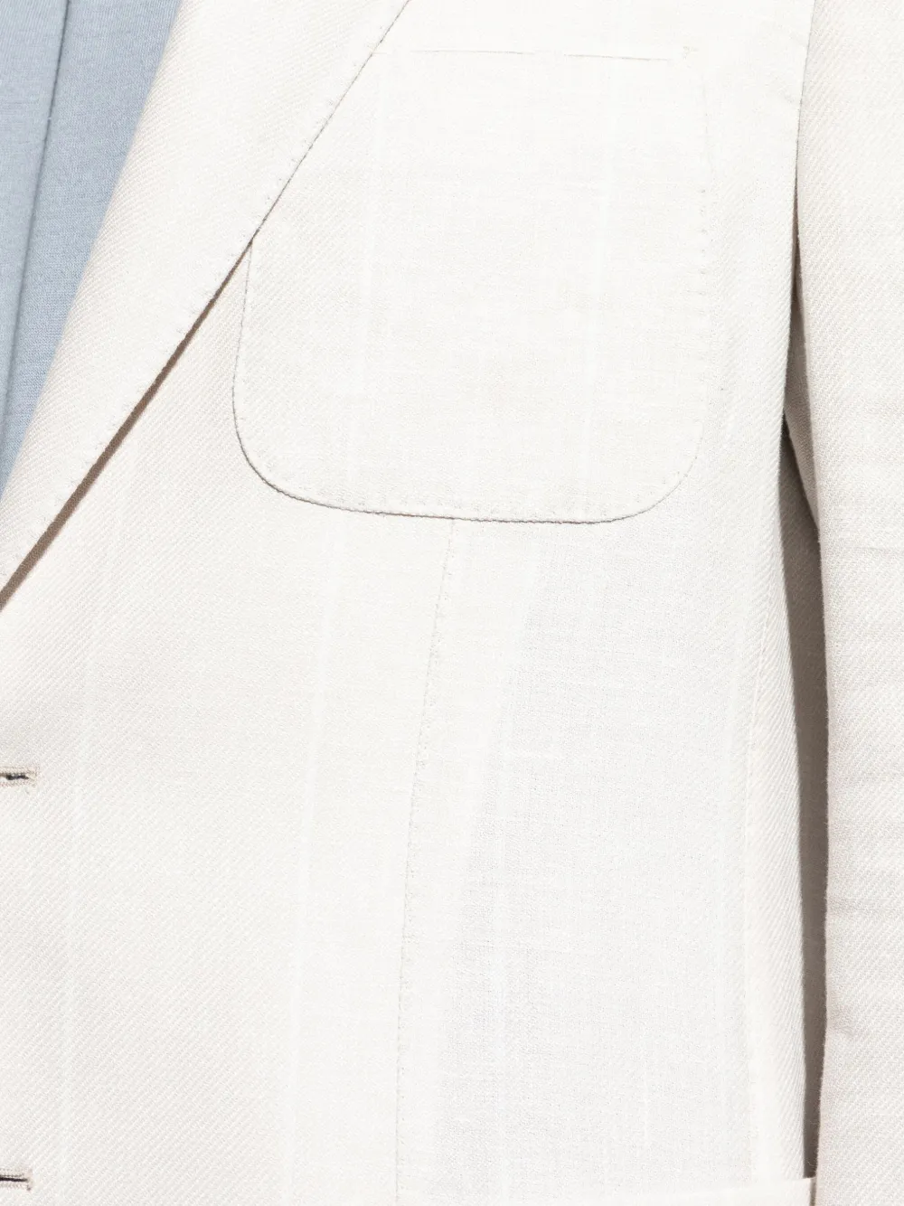 Eleventy Gestreepte blazer Wit