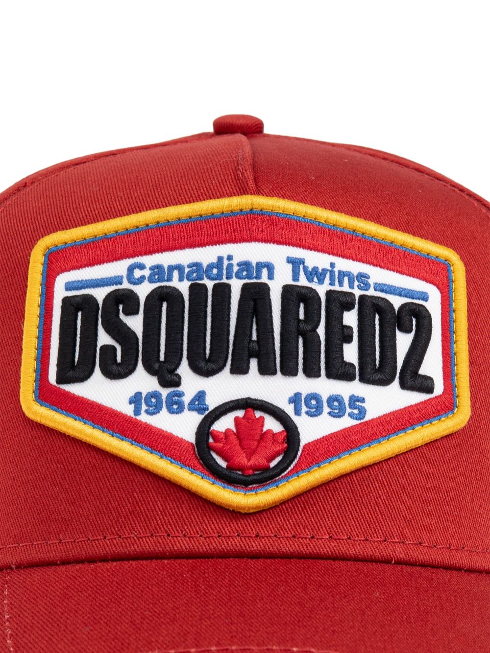 DSQUARED2 logo-patch cap - Rood