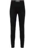 Versace elasticated-waist leggings - Black