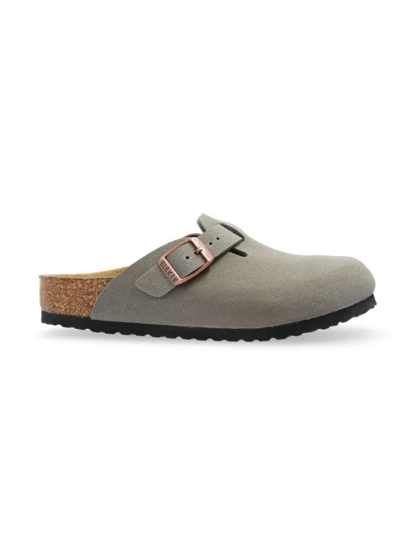 Birkenstock Kids Boston Slippers | Neutrals | FARFETCH ZA